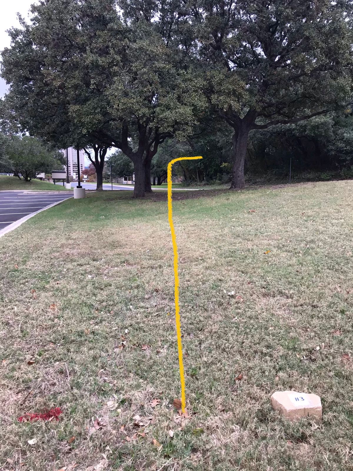 #3 road is OB re-tee from #12 tee box.