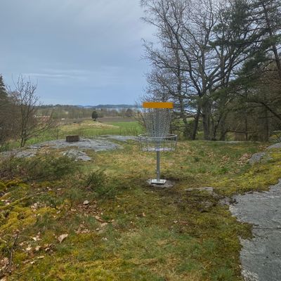 Green hål 4 med havsutsikt
