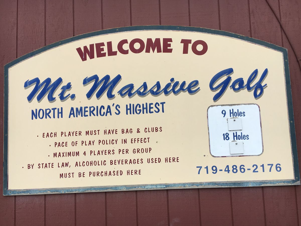 Golf Course Sign