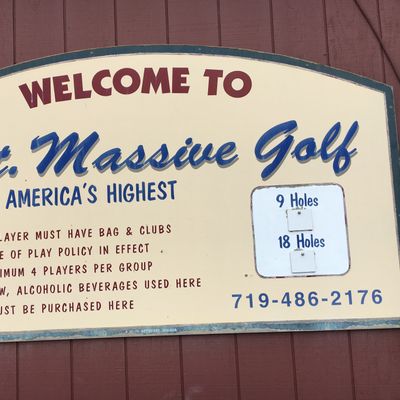 Golf Course Sign