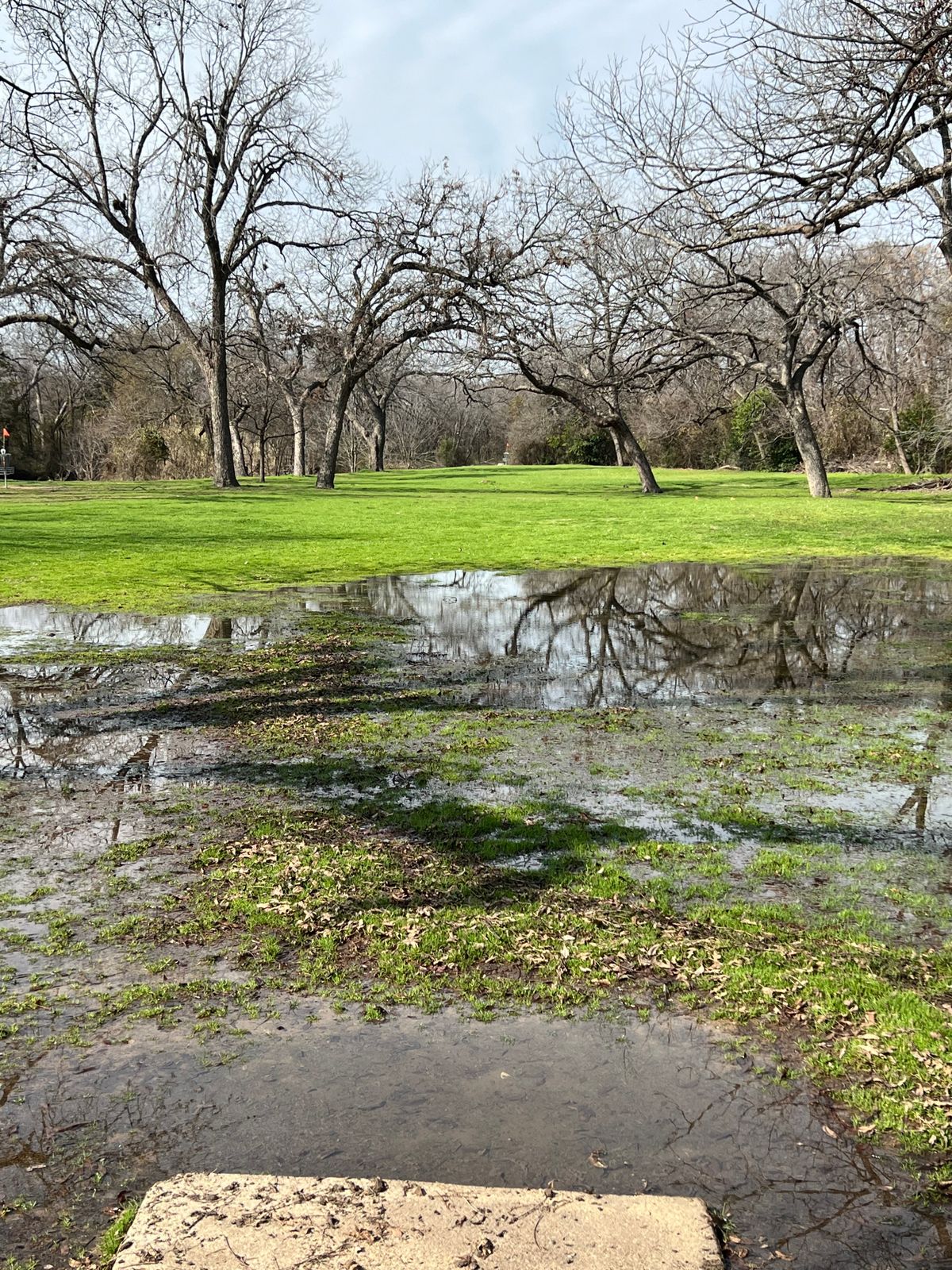 Hole 2 after some recent rains