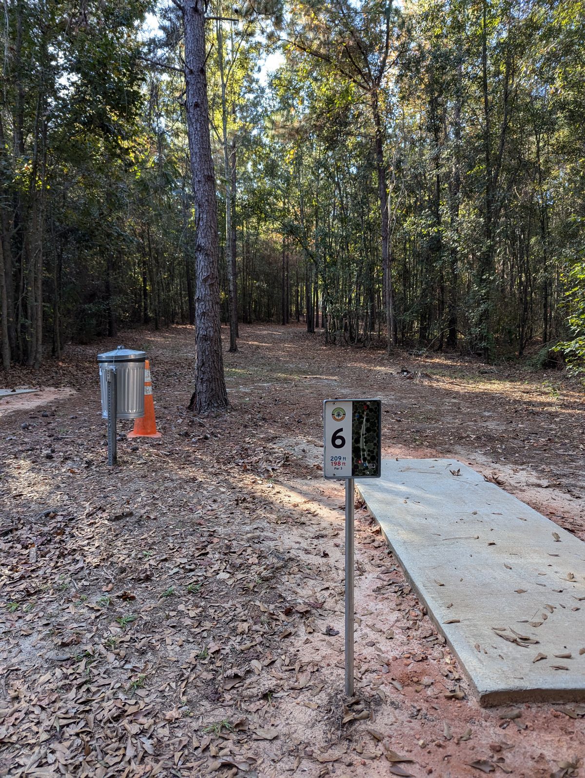 Hole 6 around the bend on the right