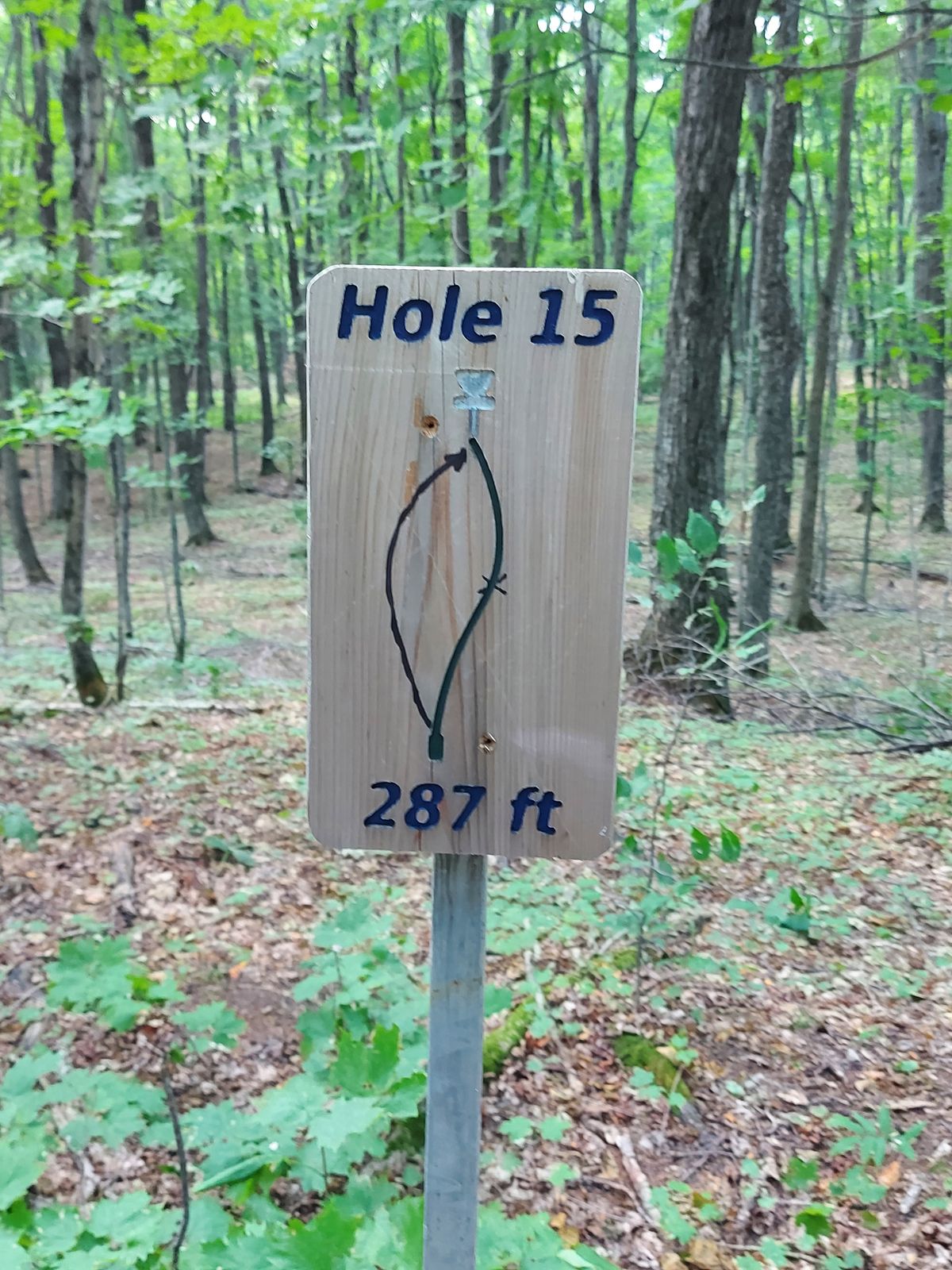 Hole sign #15.☘🍁🍀🍁