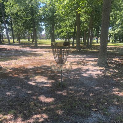 Hole 2 basket.