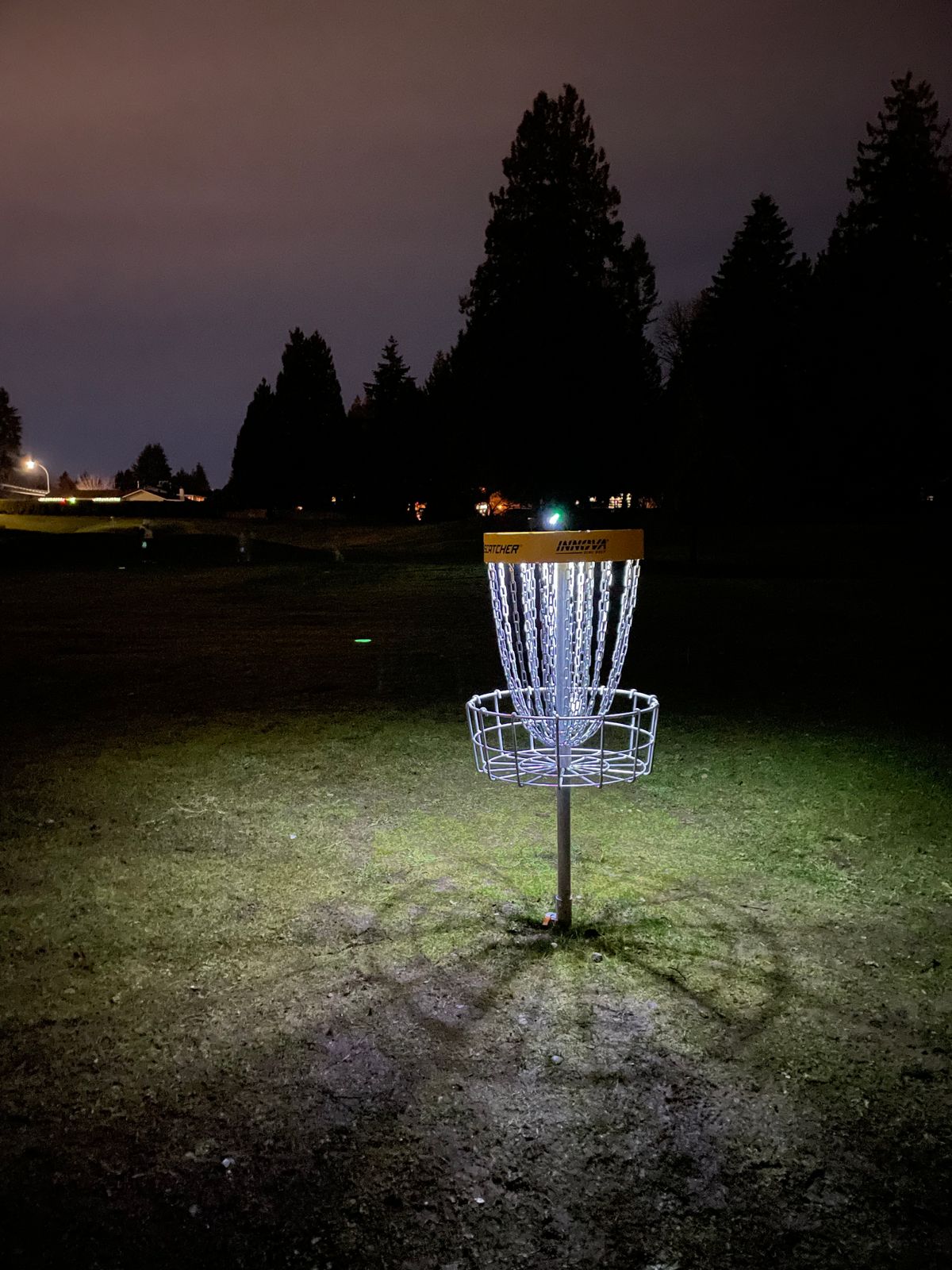 Hole 3 lit up for New Years!