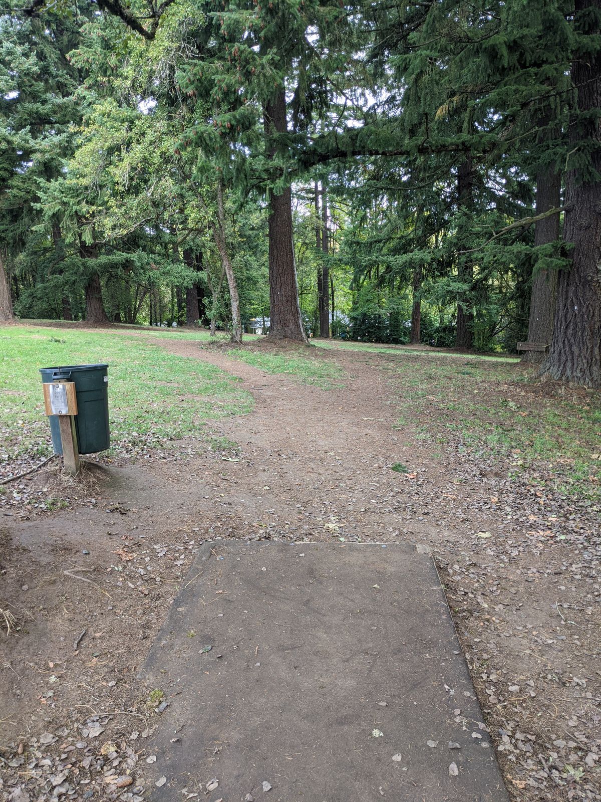 Hole 9 tee box