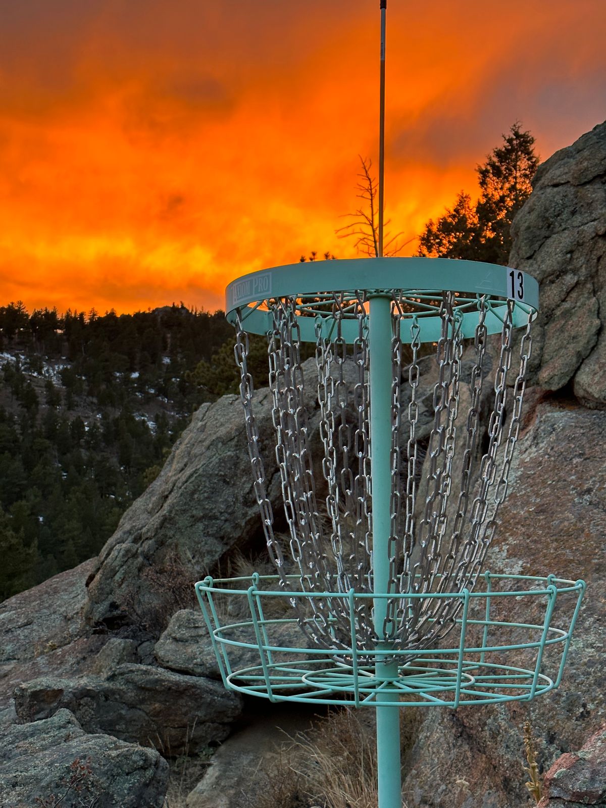 Hole 13 at sunset