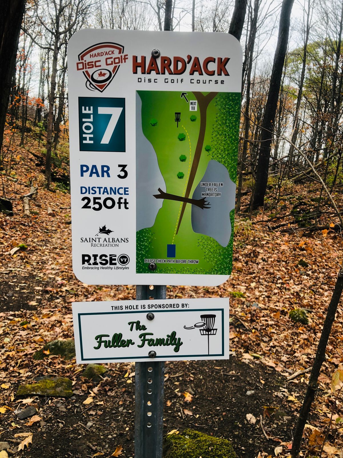 Hole 7 signage