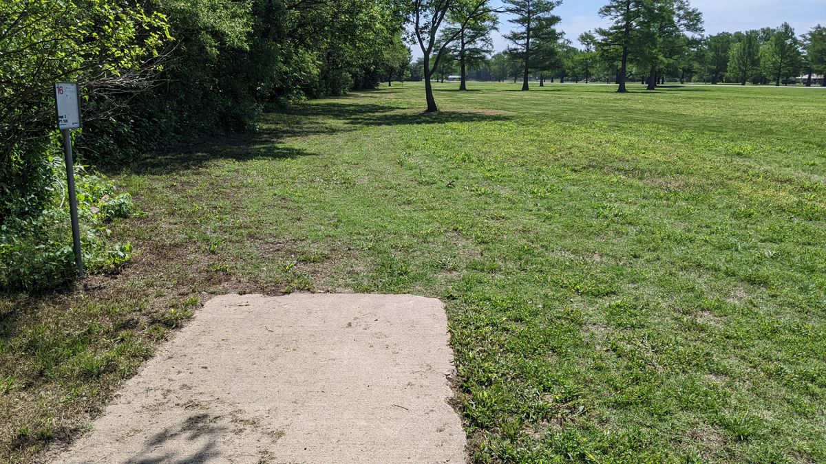 Tee #15 on UDisc (sign says 16)