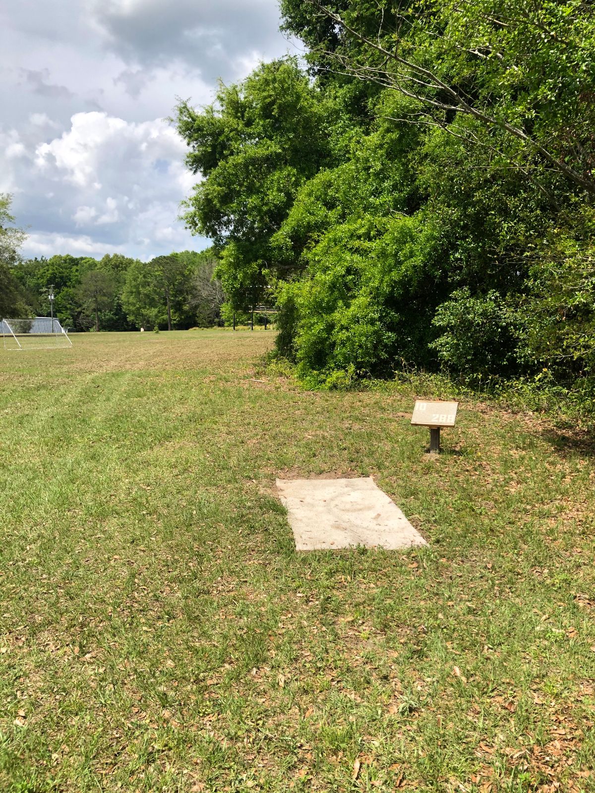 Hole 10, tee to basket