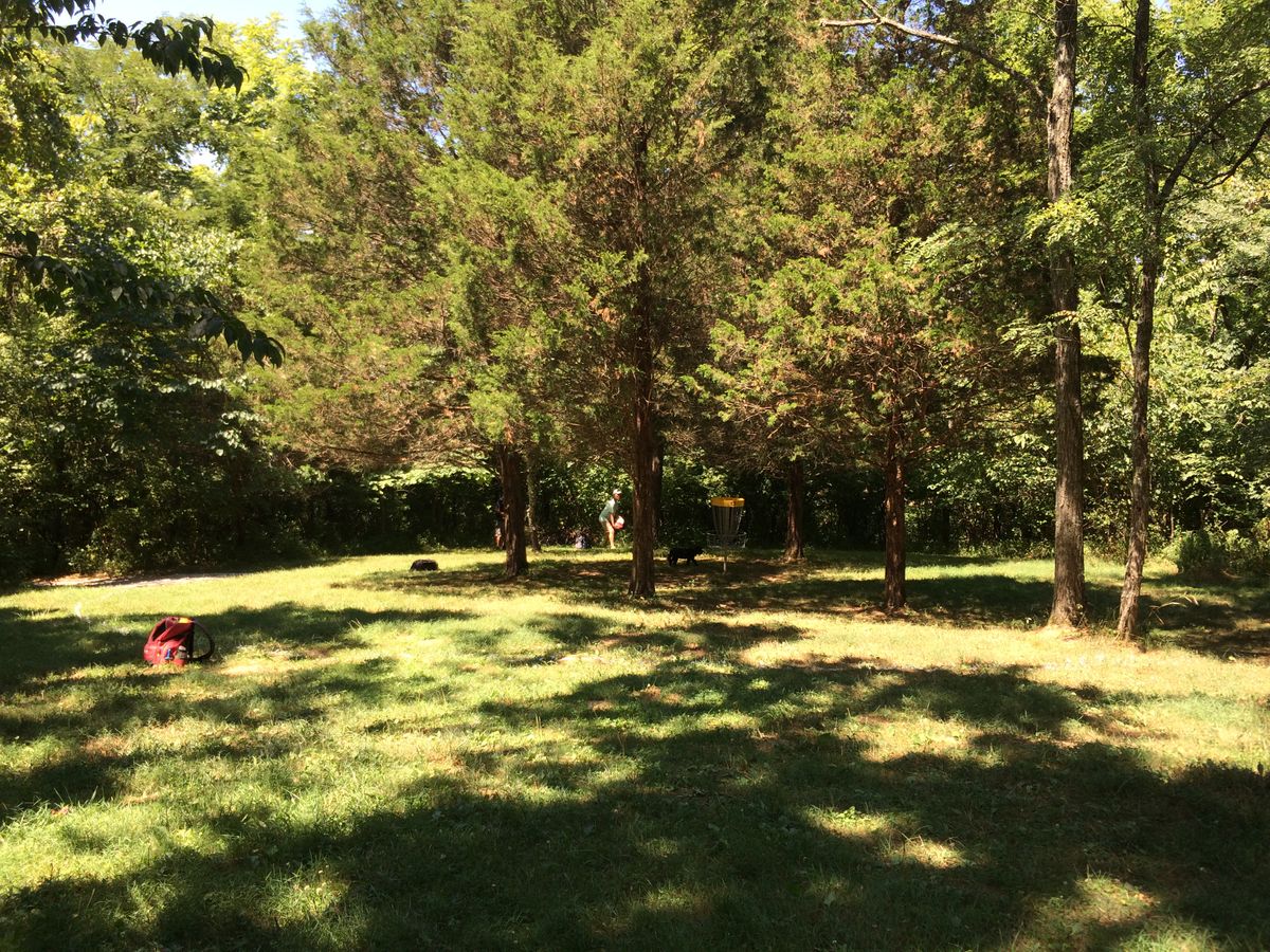 Hole #13 green from the gap.