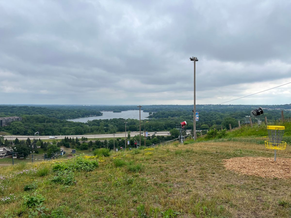11’s fairway, overlooking Crystal Lake