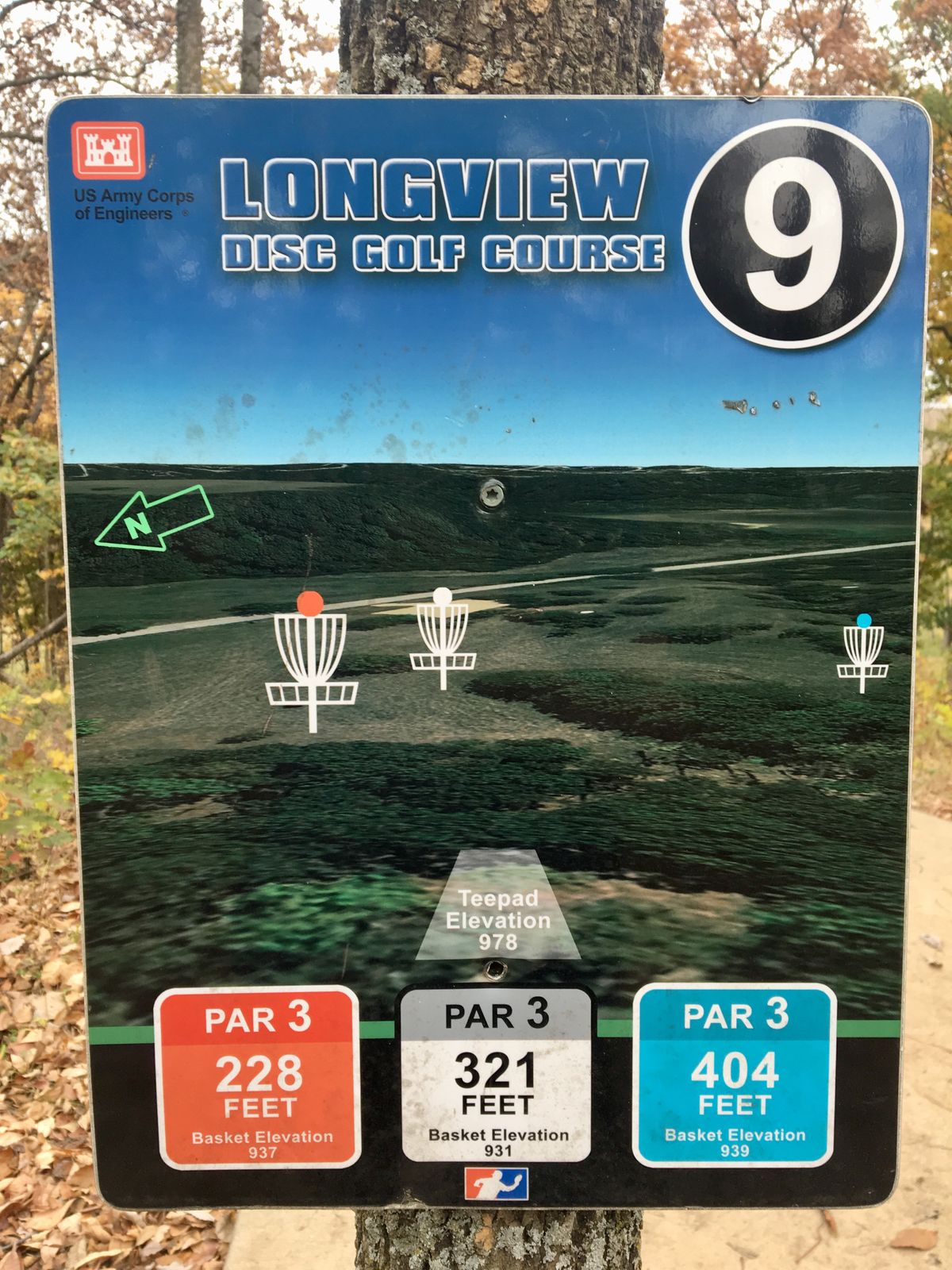 Hole 9 Tee Sign