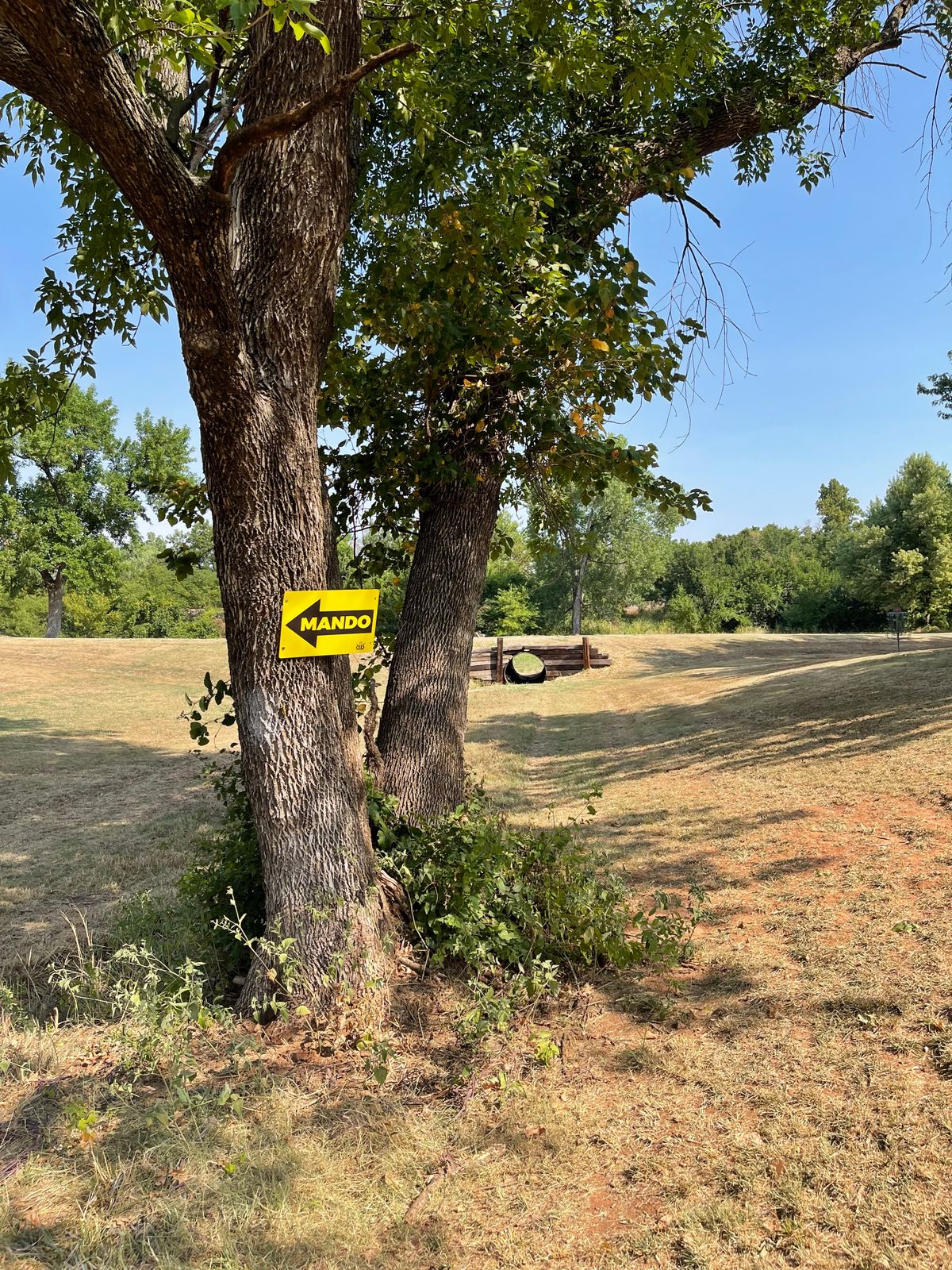 Mando on hole 8