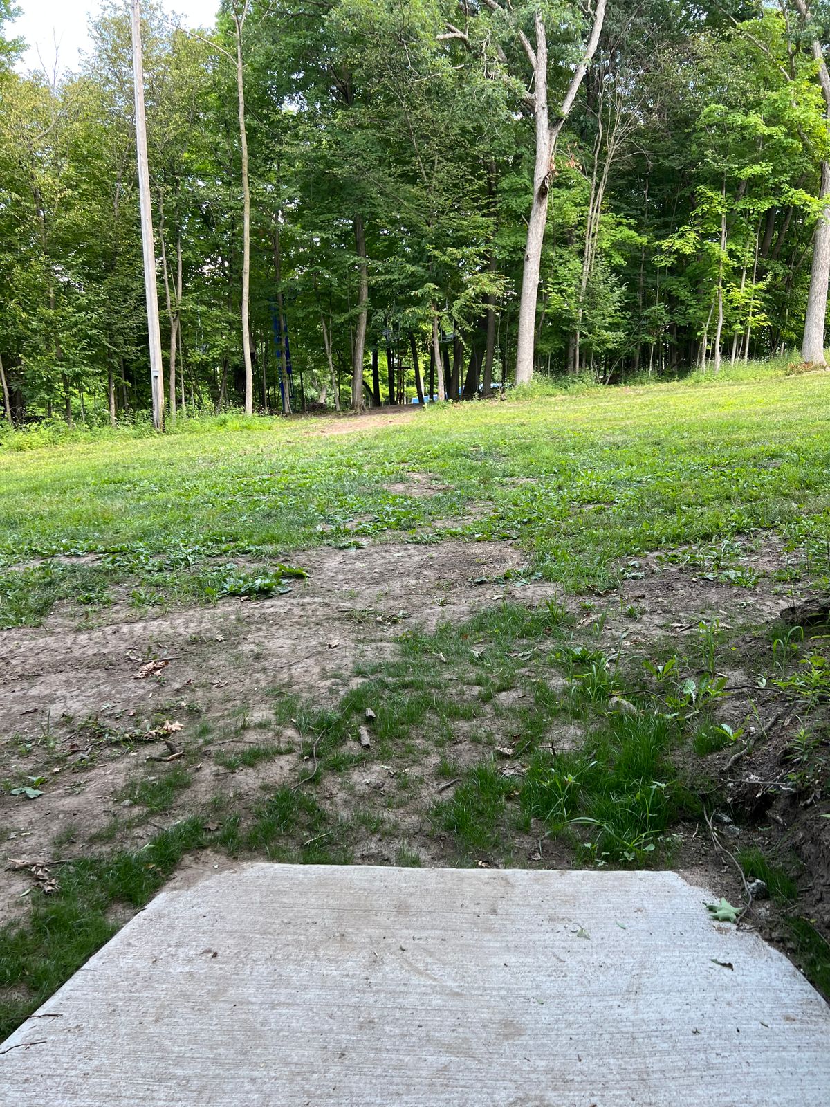 Hole 14 from tee pad