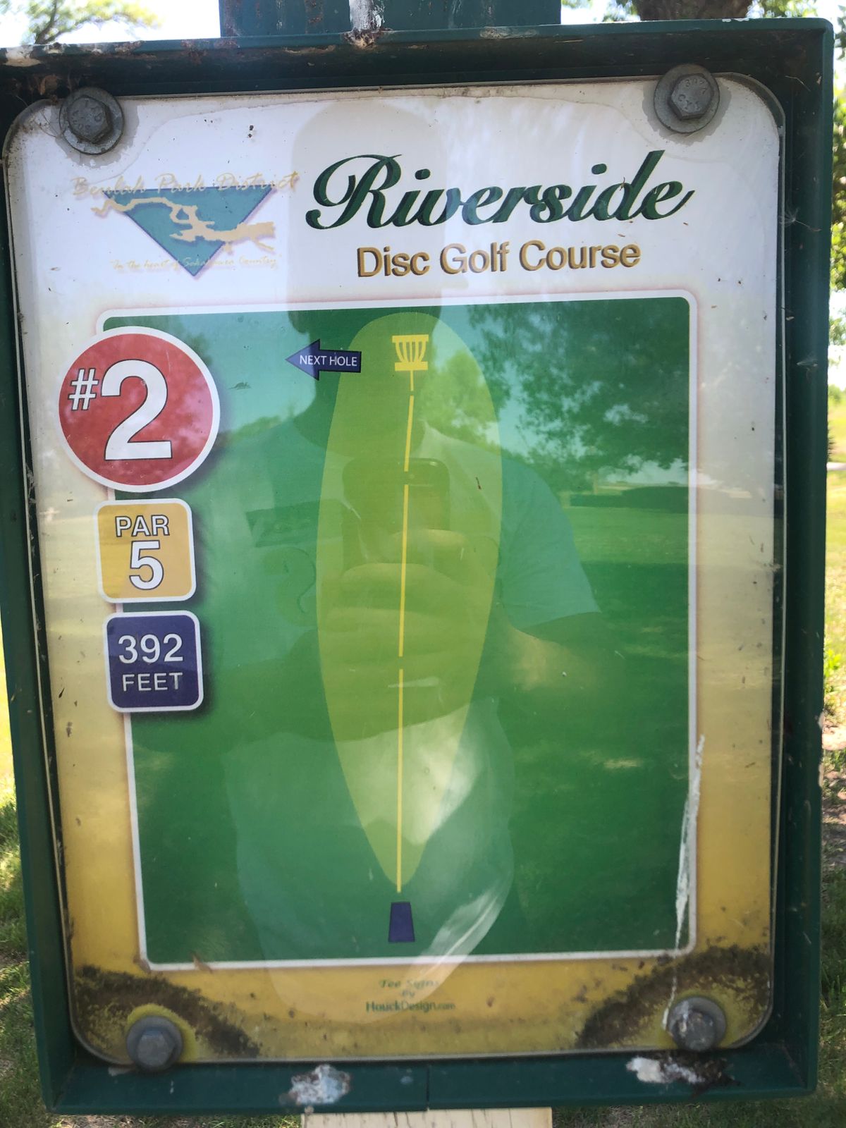 Hole #2 Tee Sign