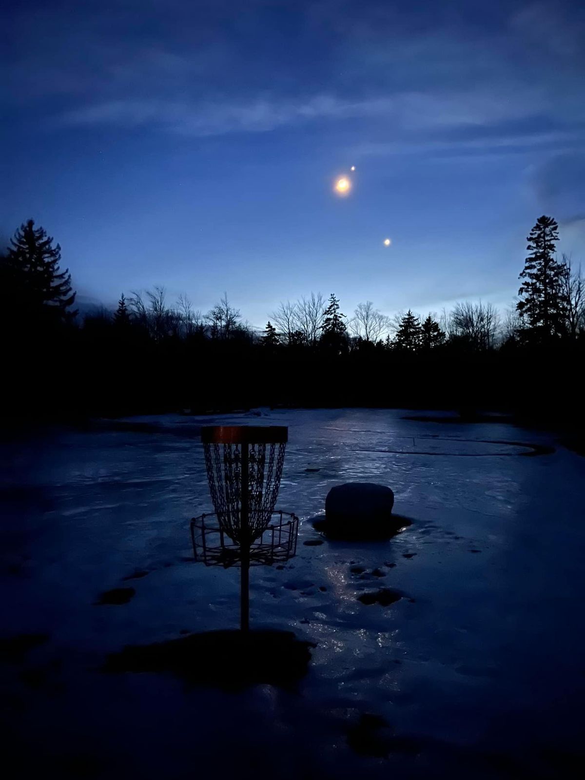 Venus, Jupiter and the Moon