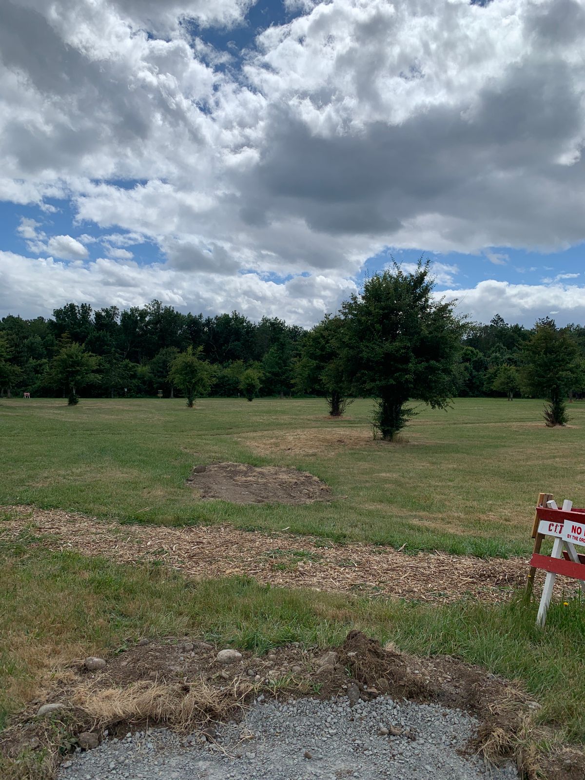 Hole 3 tee. Best hole on the course in my opinion. About 280 feet.
