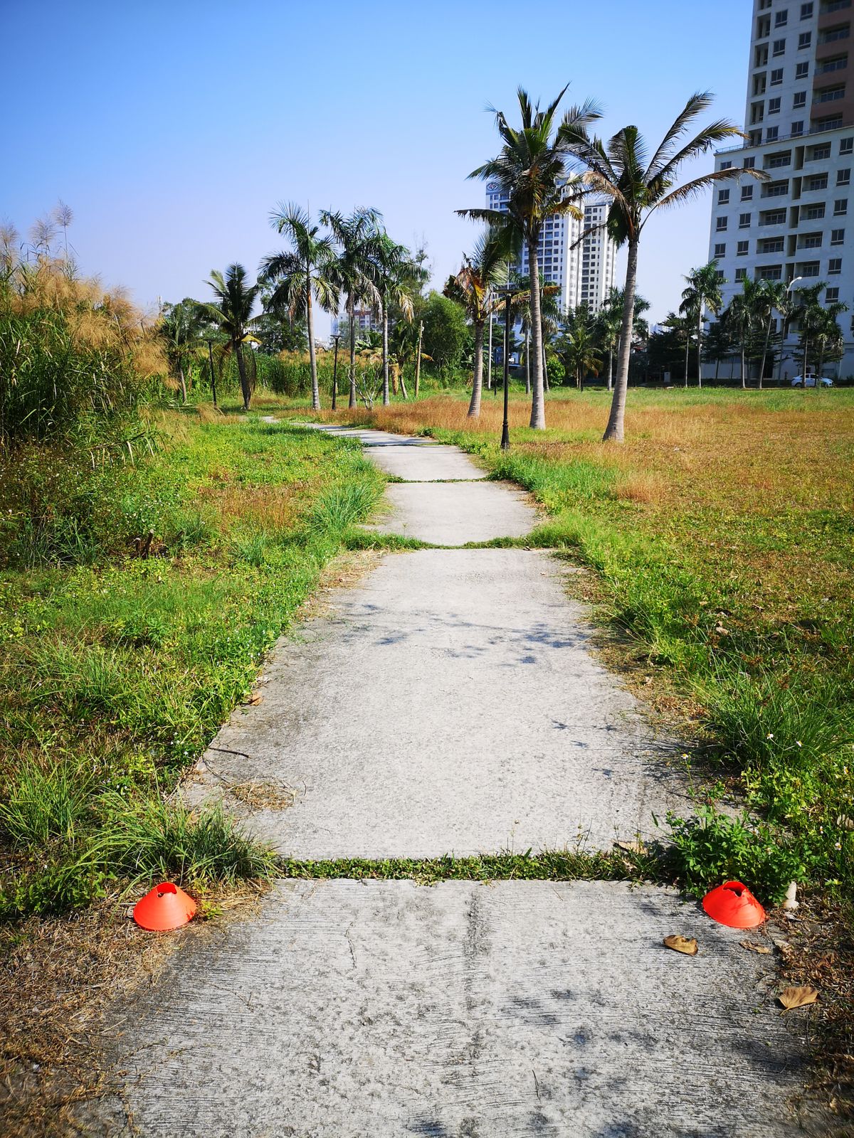 Hole 7 & 17 of the tournament layout. Short 45m toss to a rectangular island. Watch the water on the left.