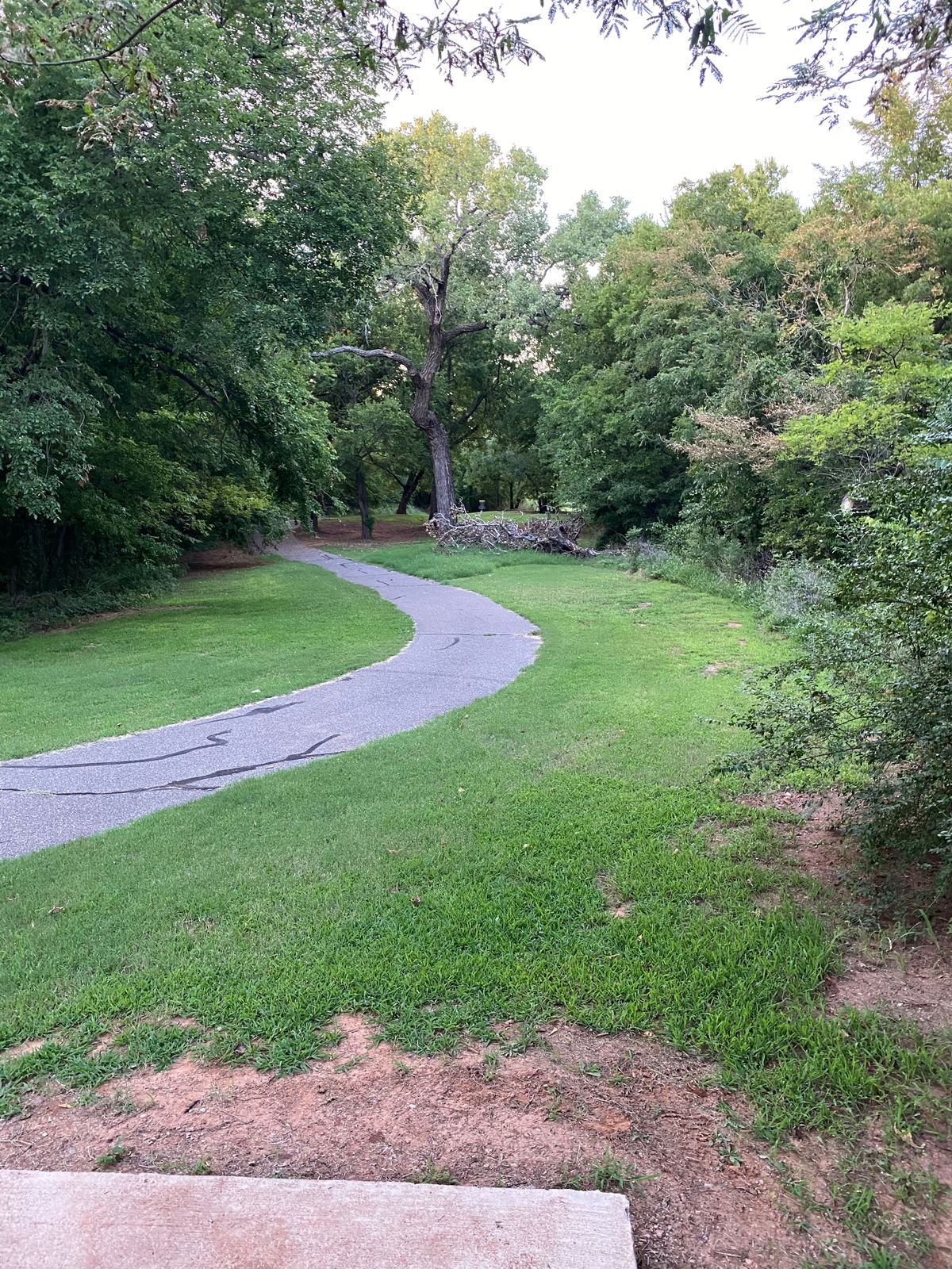 The course is full of neat holes like this.