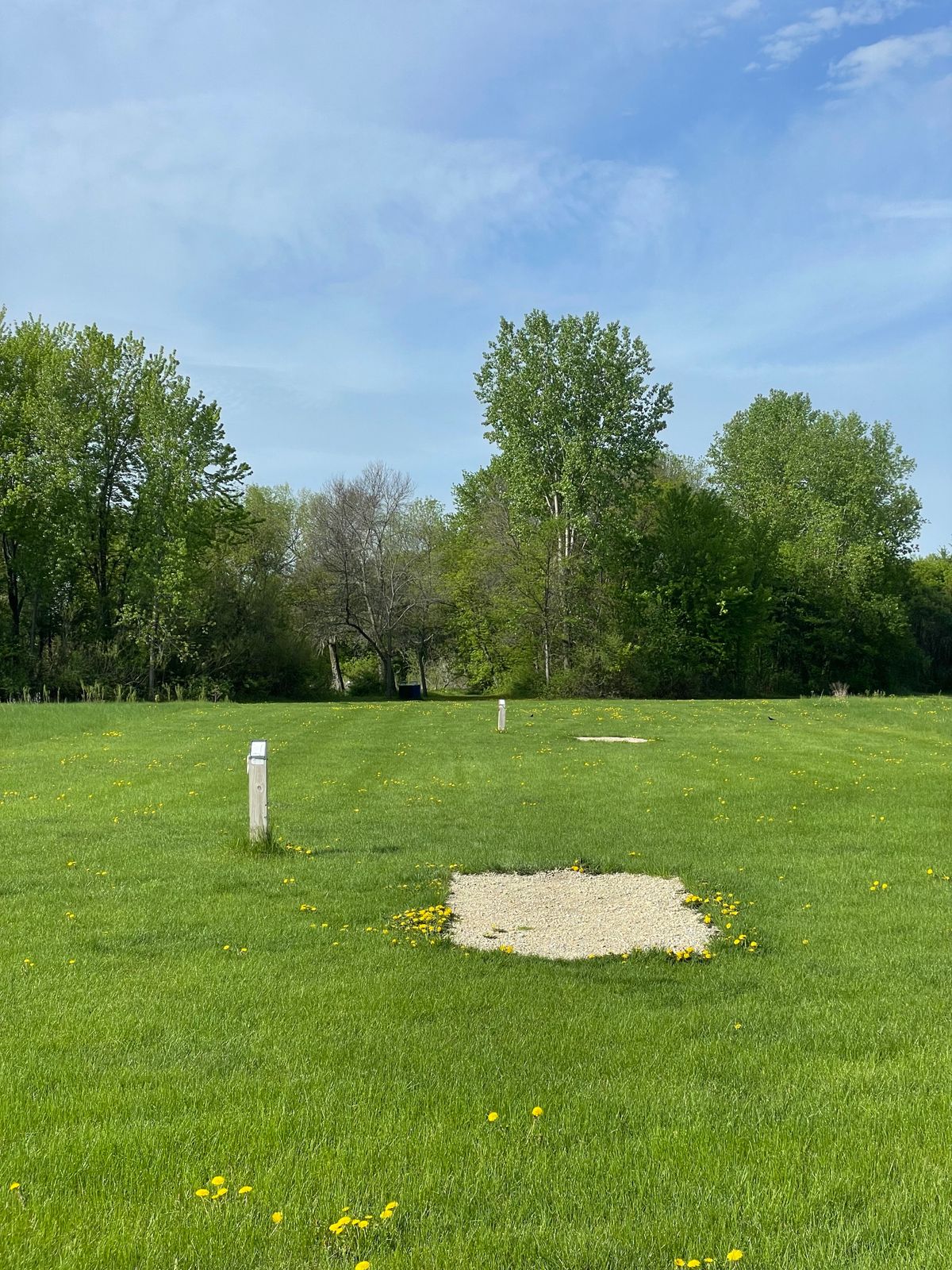 Hole 3 tee (River is off just left and behind of trash cans)