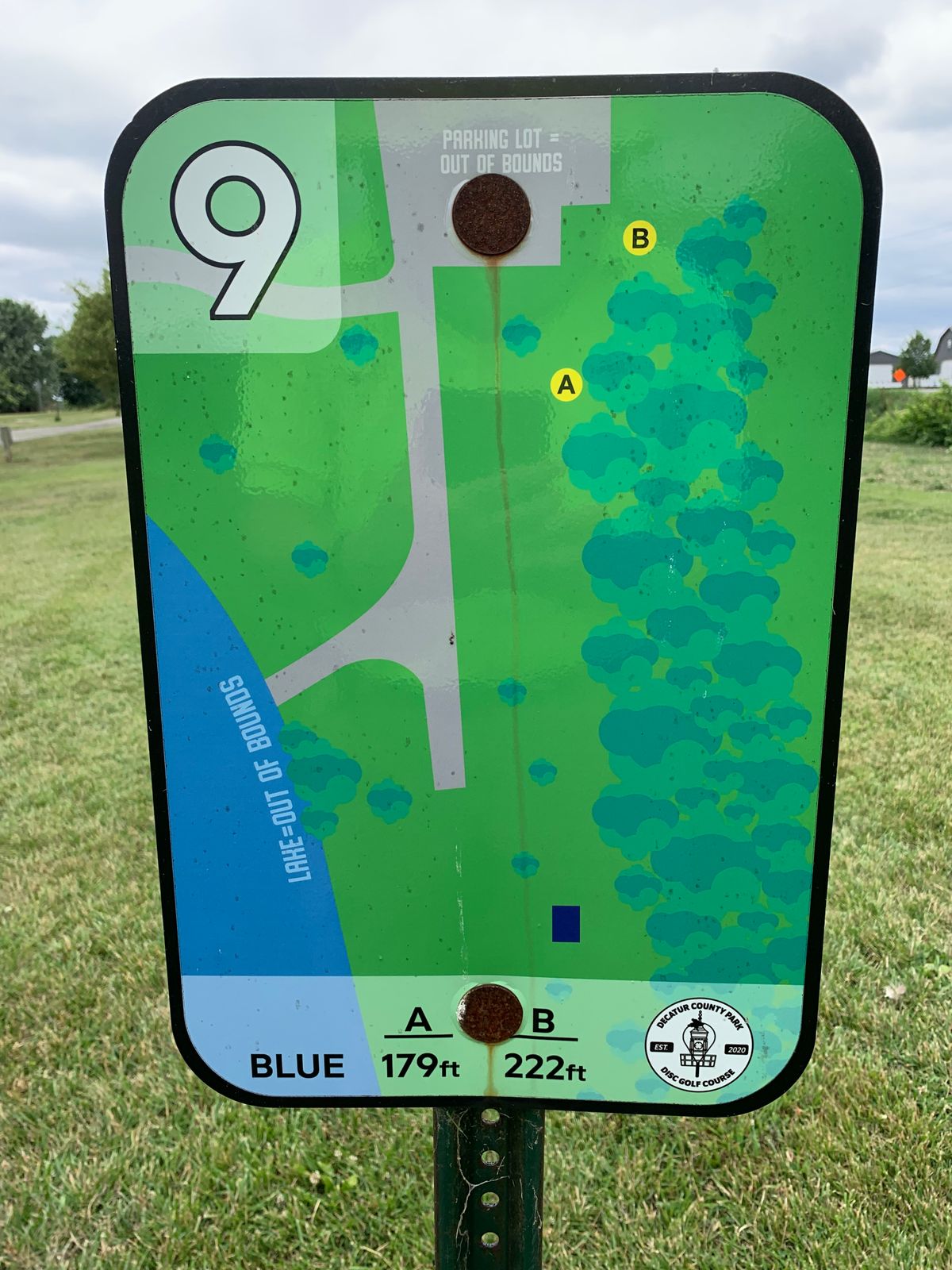 #09 Blue signage.