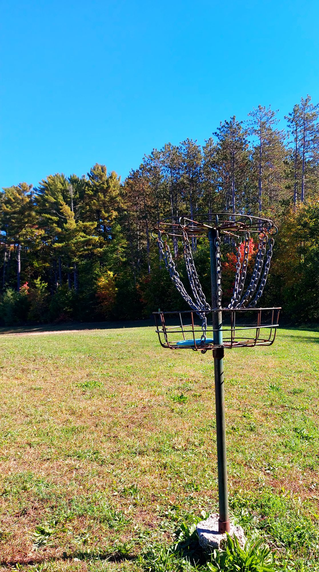 Putting 🍁 on hole 🍁 1.