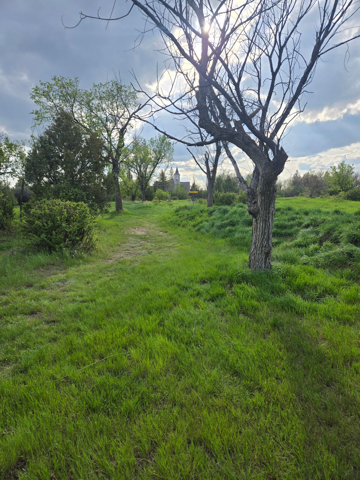 Iconic hole 7 with the church in the background