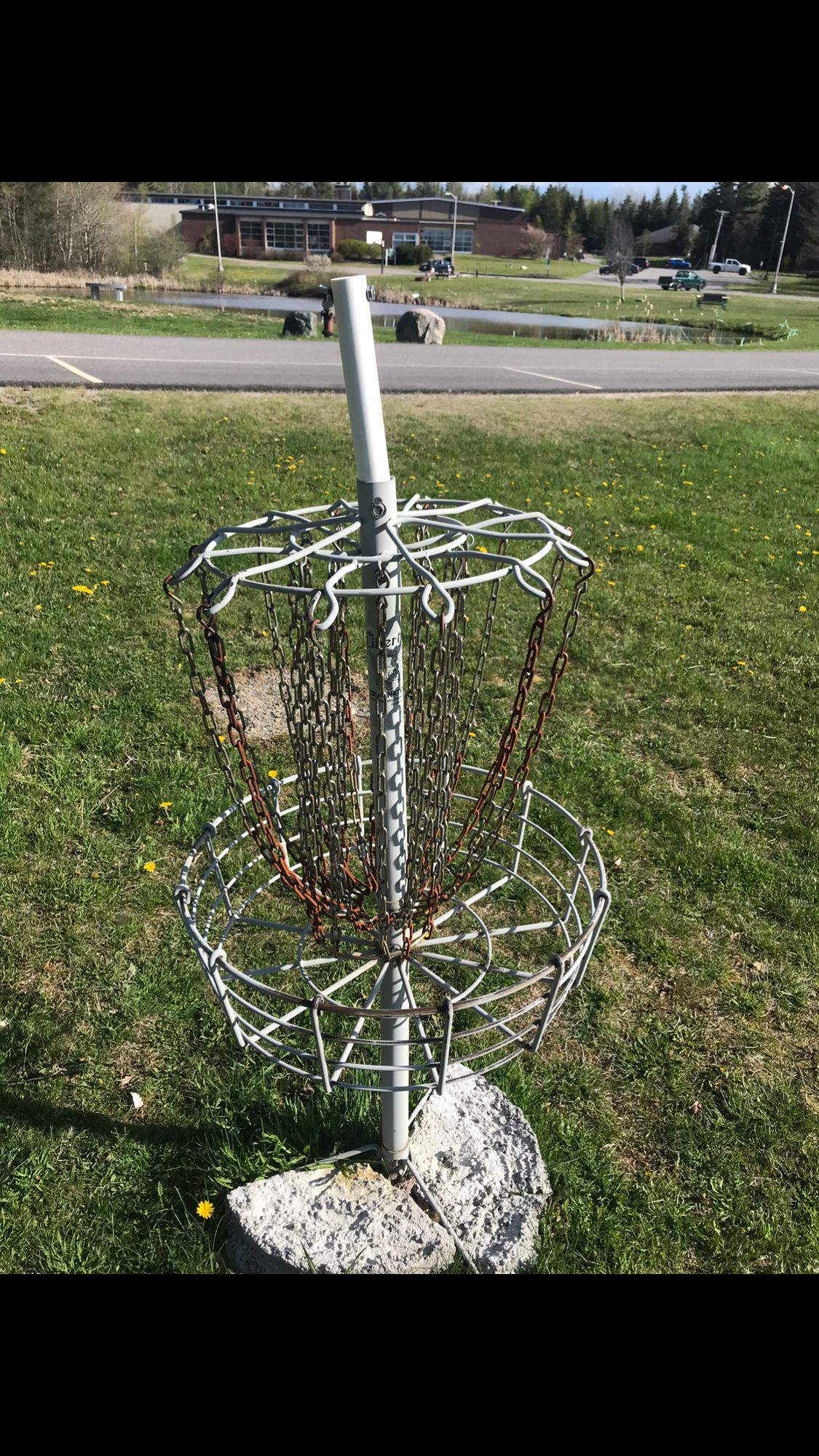 Hole one . Tee off at Gazebo