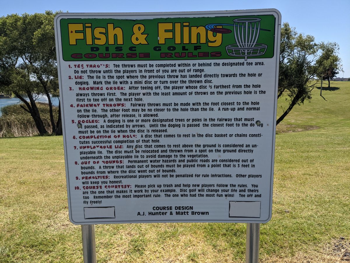 Rules sign