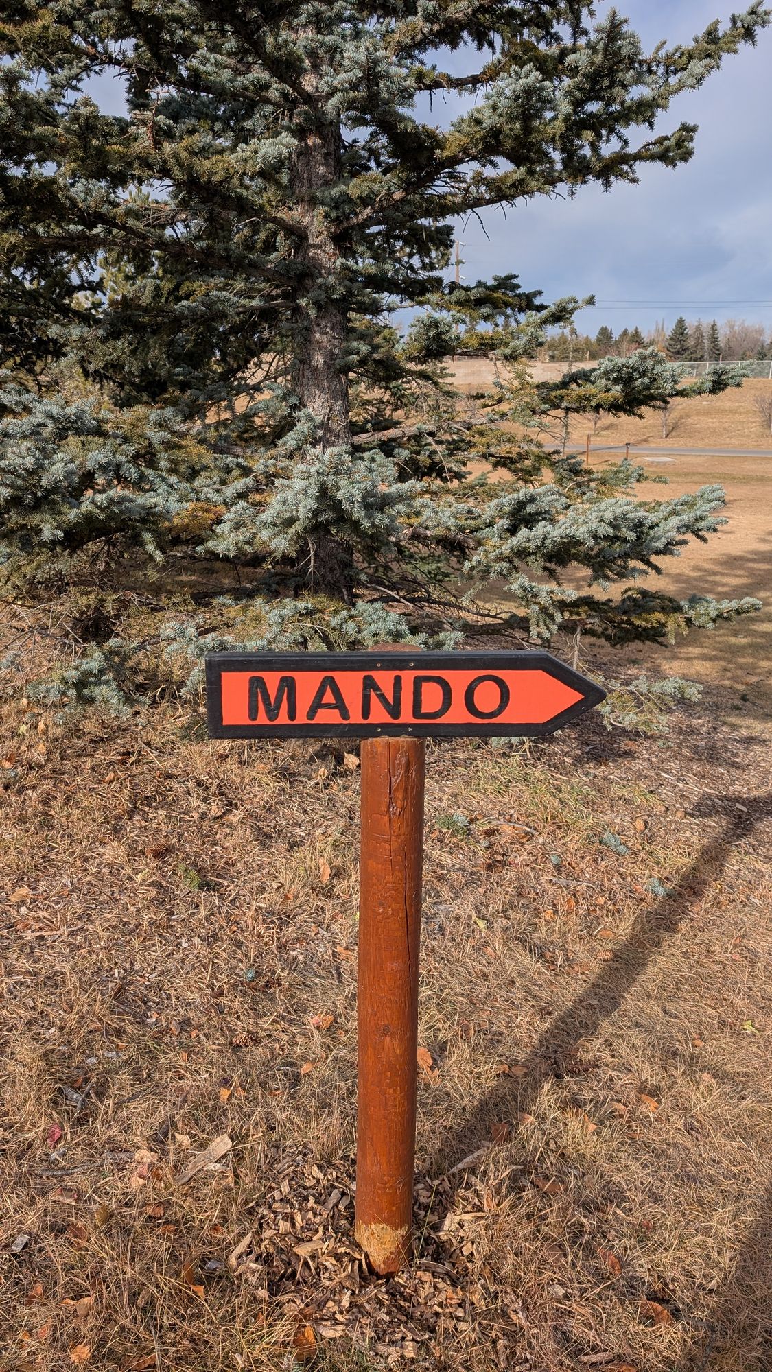 Hole 17 Mando sign