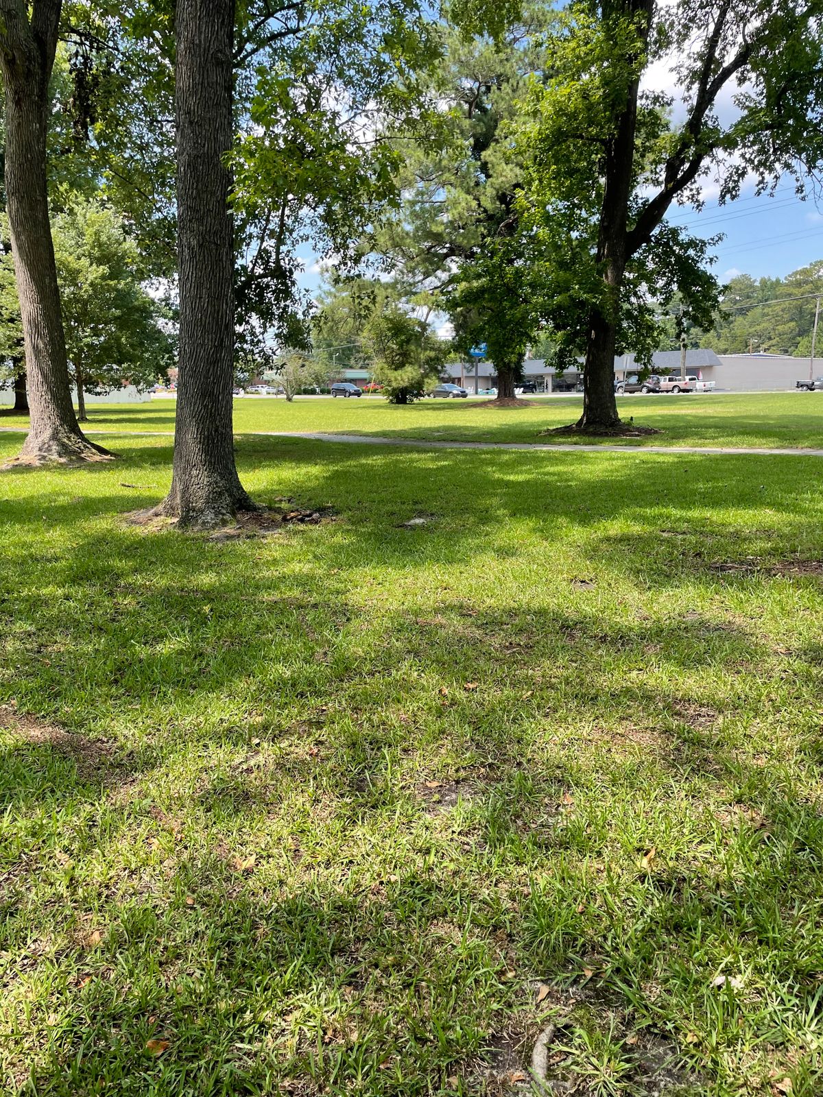 From hole 4 to hole 5 all the way to the edge you will see a white post. A little walk 