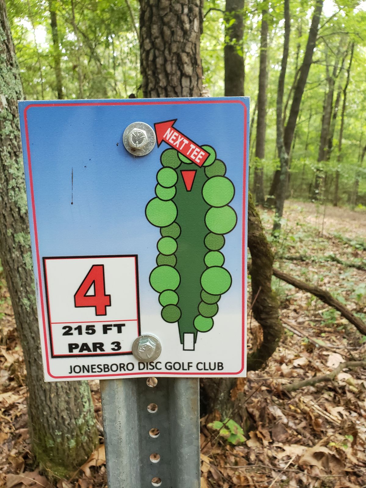 #4 Red Tee Sign