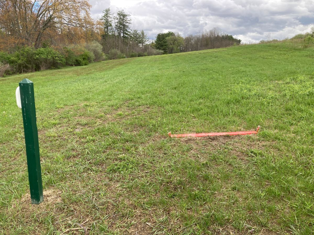 Red Tee Pad #2 lookin towards the basket