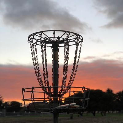 Hole 2’s basket.