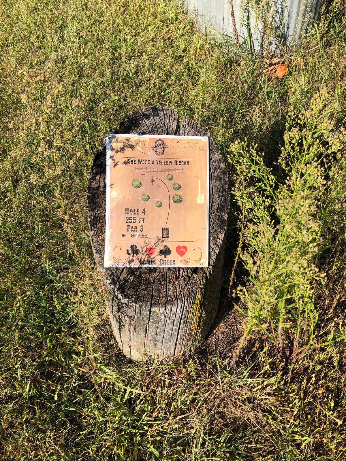 Hole 4 Sign