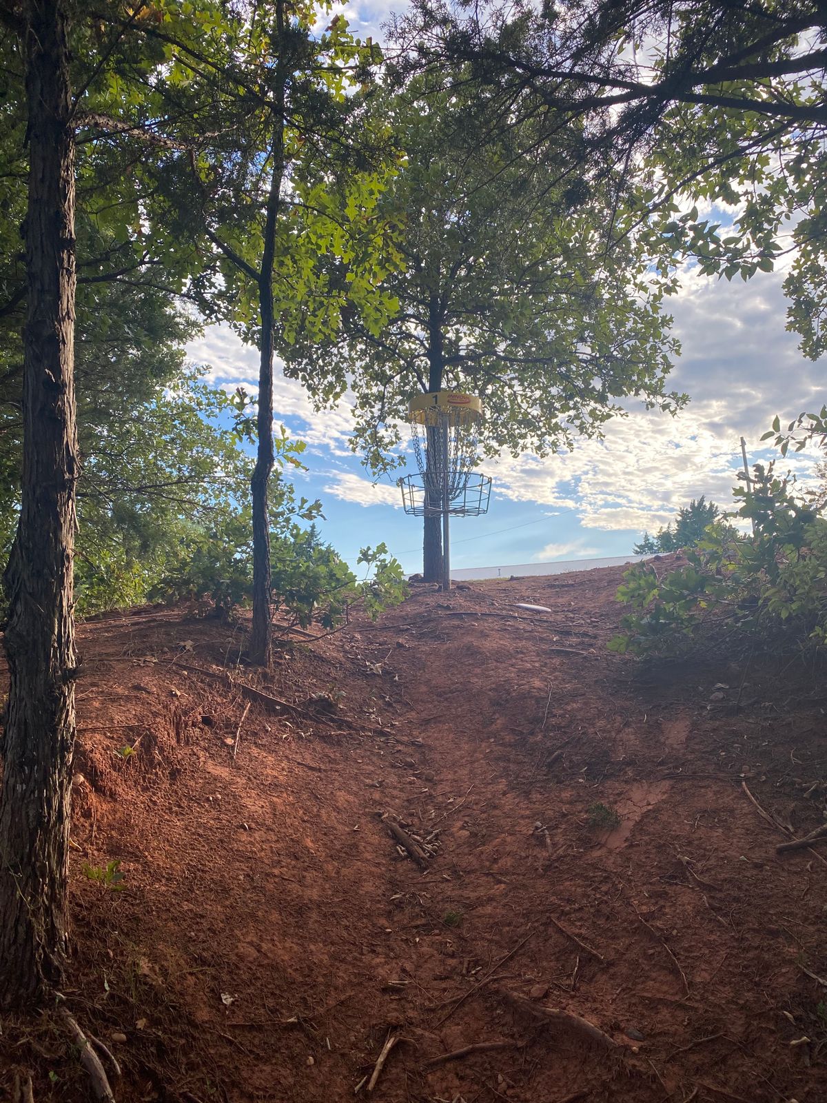 Your hyzer might run down this hill right next to the basket though 😂