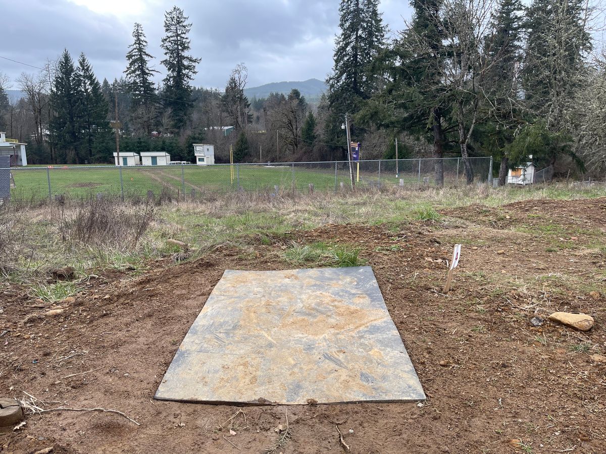 Hole 4 over a fence and down a small hill