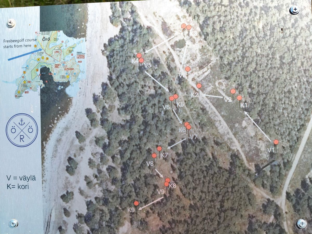 Örö course map