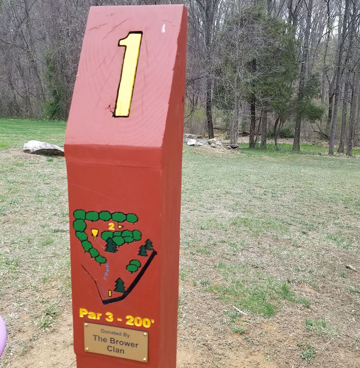 Hole 1 tee