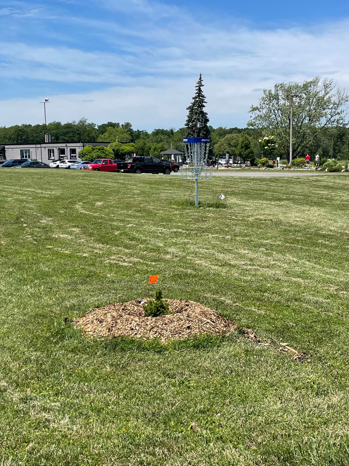 Hole 9 basket