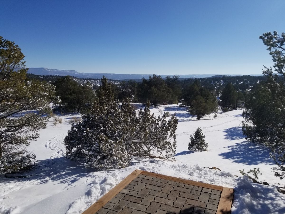 Hole 26 in the snow