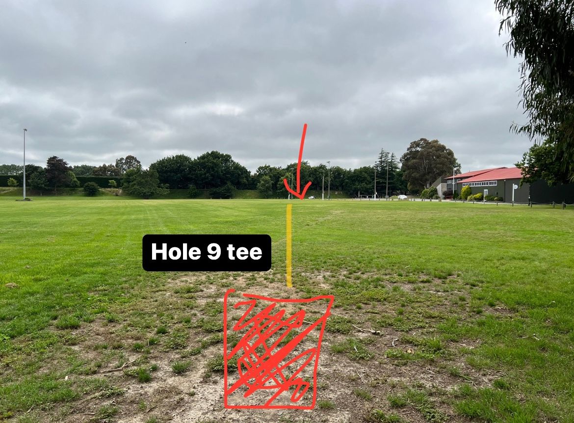Hole 9 tee