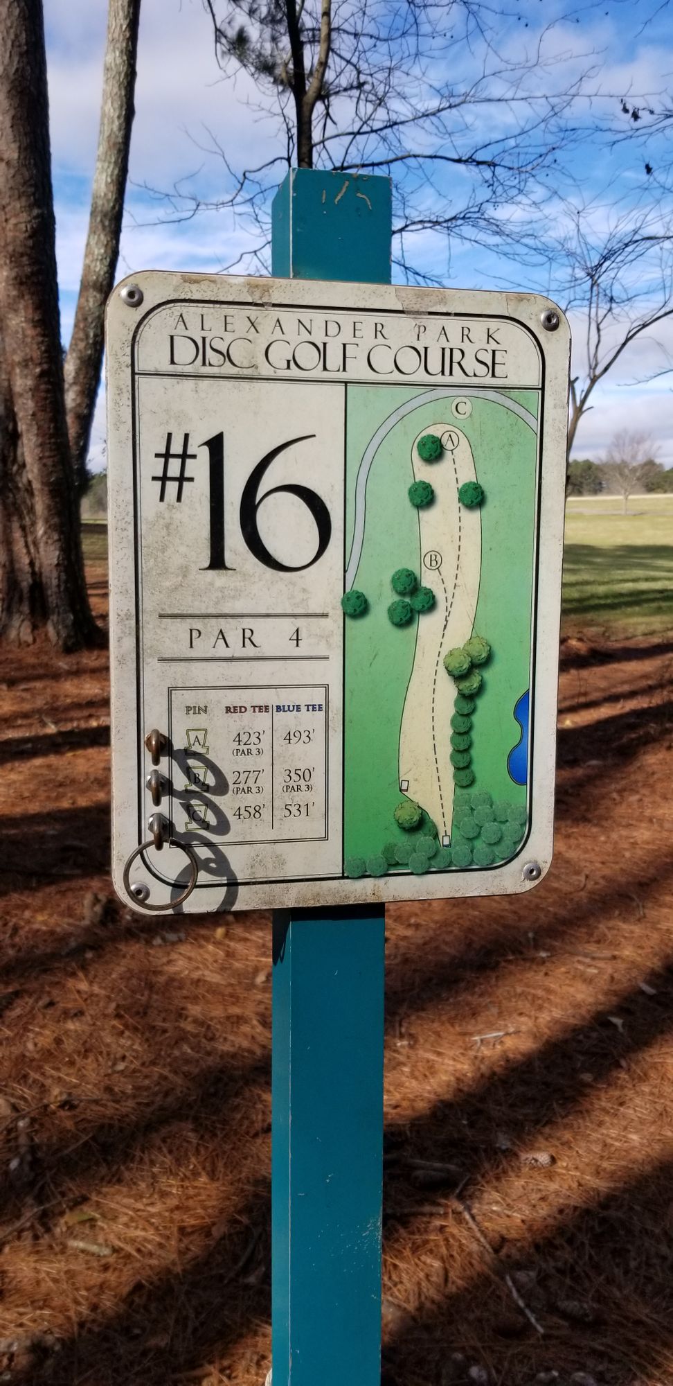 Hole 16 Sign