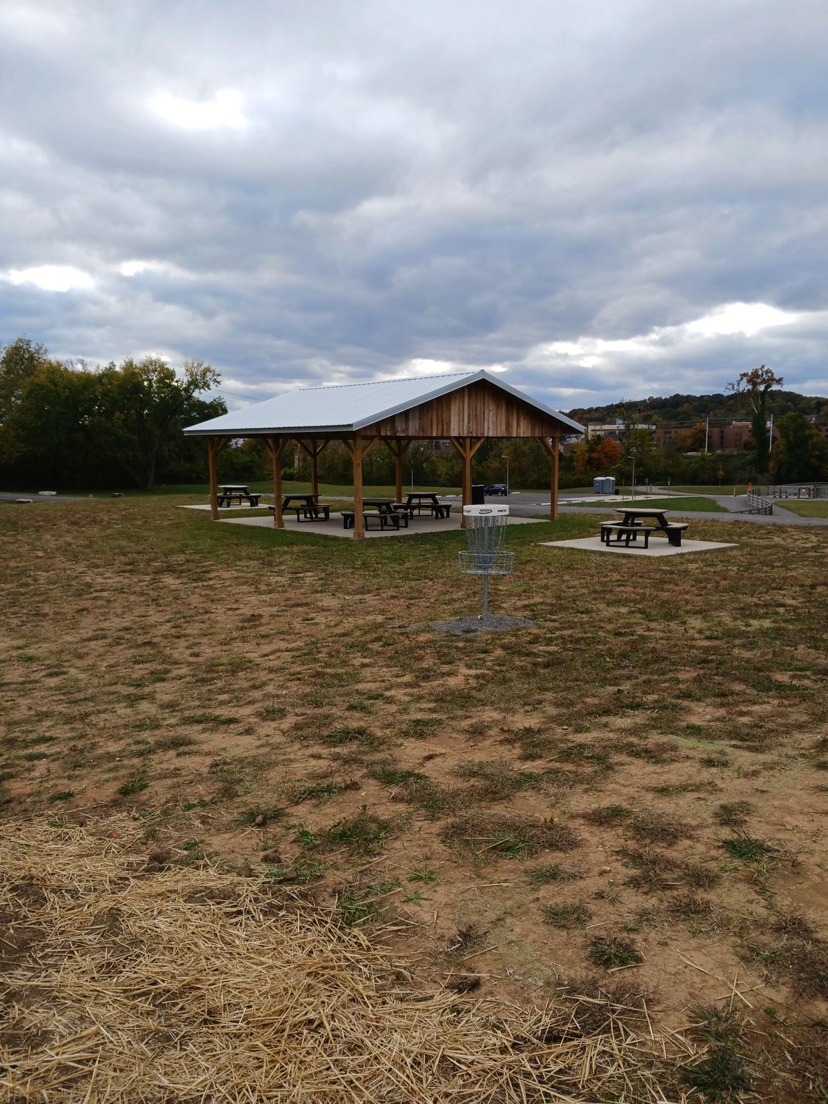 Pavilion with tables