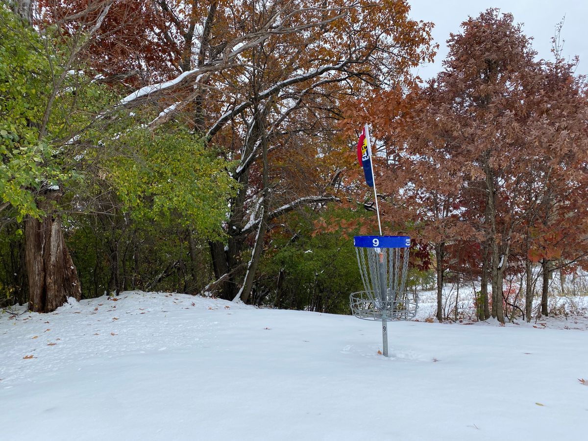 Rare snow round at Bryant!  Usually closed before the snow.