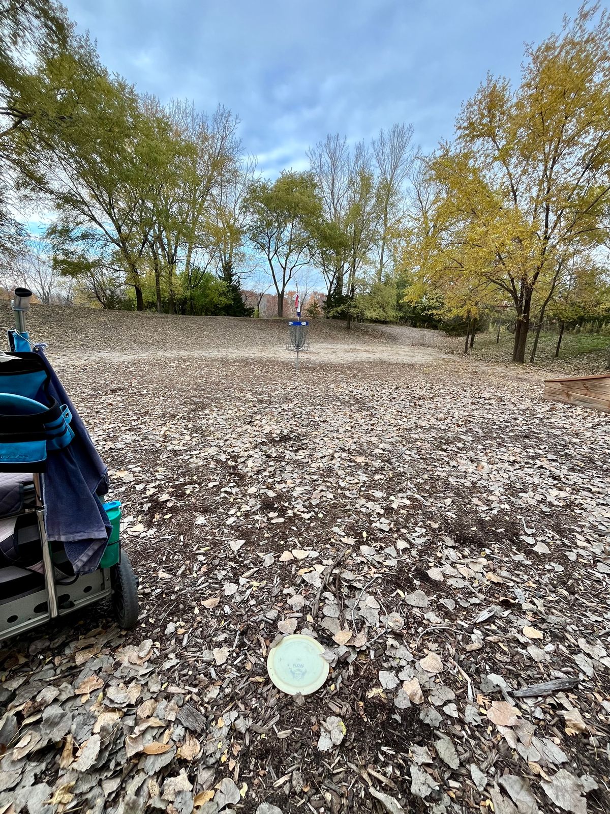 Looking back from 15’s green