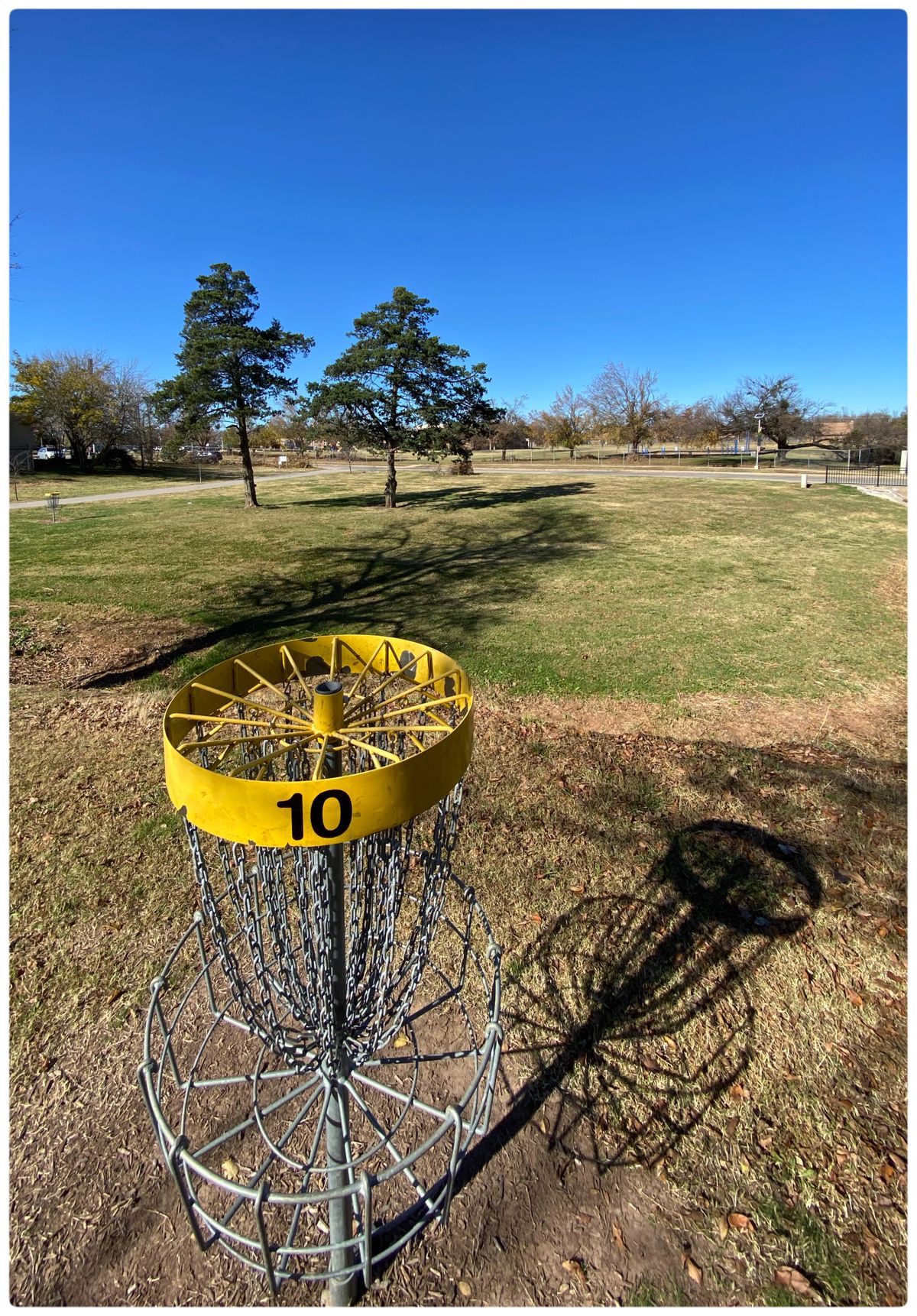 #10 green- hard to tell but just beyond the basket shadow the creek bank drops off about 10 feet