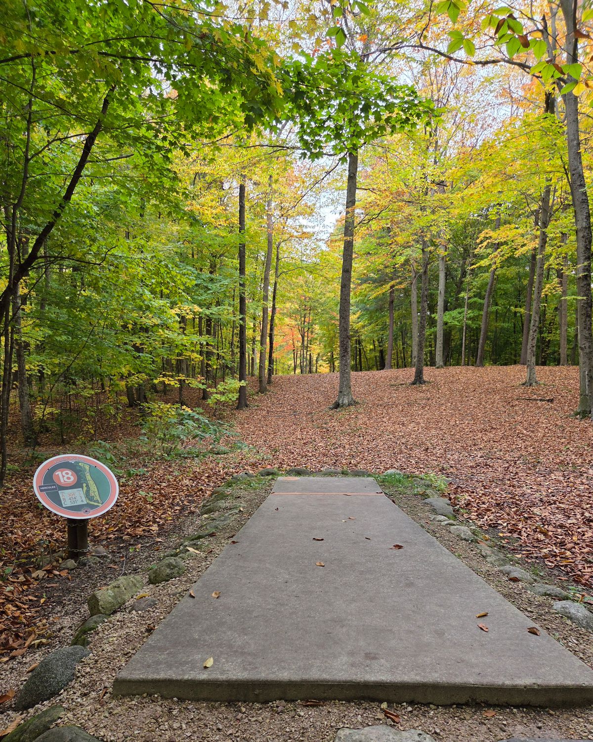 Hole 18 tee