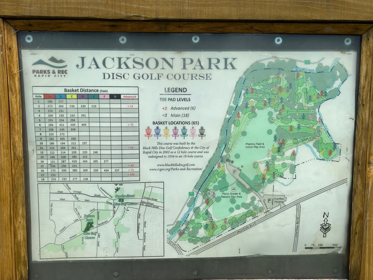 Course map of Jackson Park